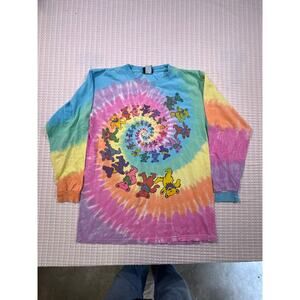 Vintage 1997 Liquid Blue Dancing Bears Tie Dye Men’s sz M shirt Festival